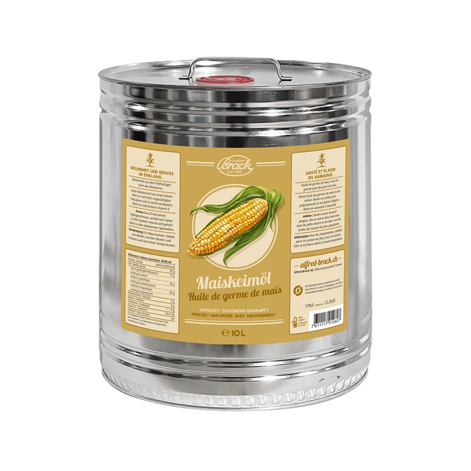 10L Blechkanne Maiskeimöl von der Firma Alfred Brack AG