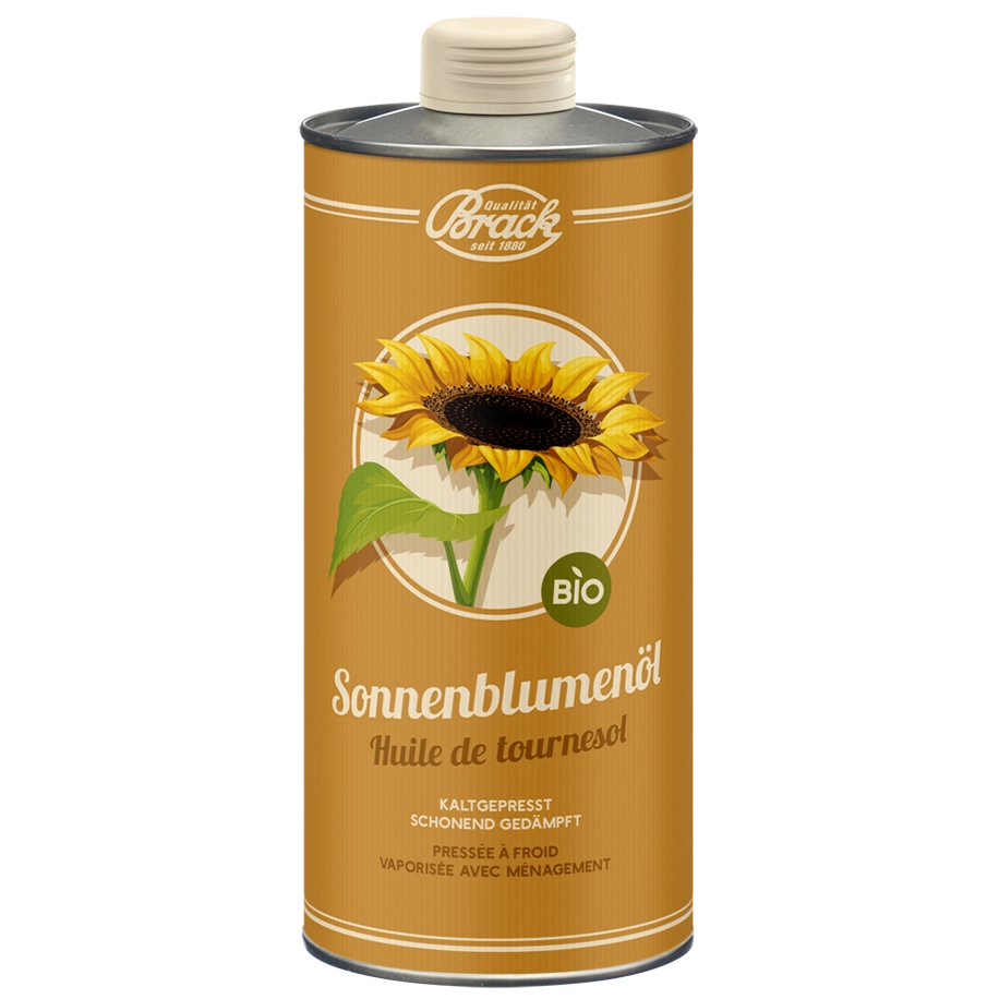 75cl Blechkanne Bio-Sonnenblumenöl von der Firma Alfred Brack AG