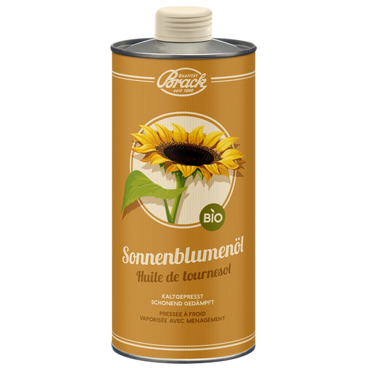 75cl Blechkanne Bio-Sonnenblumenöl von der Firma Alfred Brack AG