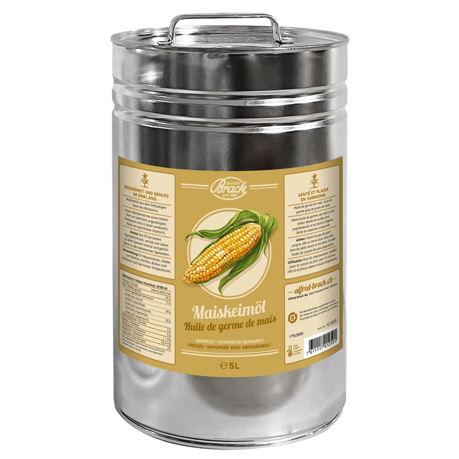 5L Blechkanne Maiskeimöl von der Firma Alfred Brack AG